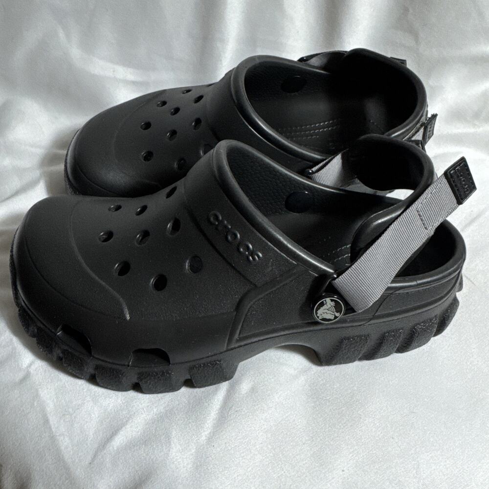 Crocs Unisex Offroad Sport Clog Black Graphite Size Men’s 4/Women’s 6 NIB NWOT - Picture 2 of 7